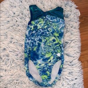 Snowflake girls leotard